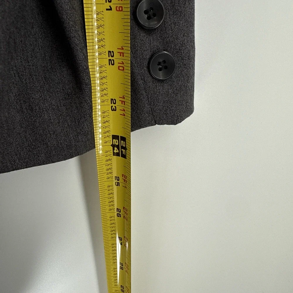 J Ferrar 46L Gray Sport Coat Blazer‎ Jacket Solid 3B Polyester